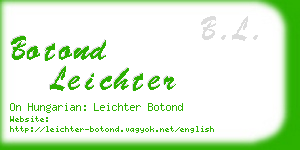 botond leichter business card